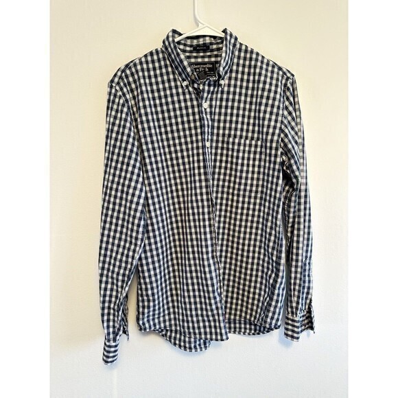 Abercrombie & Fitch Muscle Flannel Button Down Shirt Men's small - Picture 1 of 8